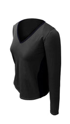 CAMISETA INVEL® DECOTE V LONGA FEMININA